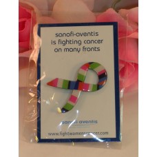 Sanofi-Aventis  Cancer Ribbon Pin New in Package 
